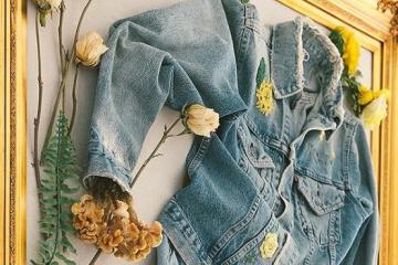 Levi's 联名古着让花朵在牛仔上绽放，Chanel迷你链条包精致又梦幻